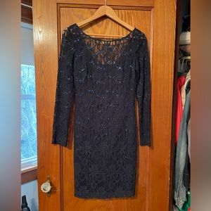 JS Collection Sequin Lace Dress